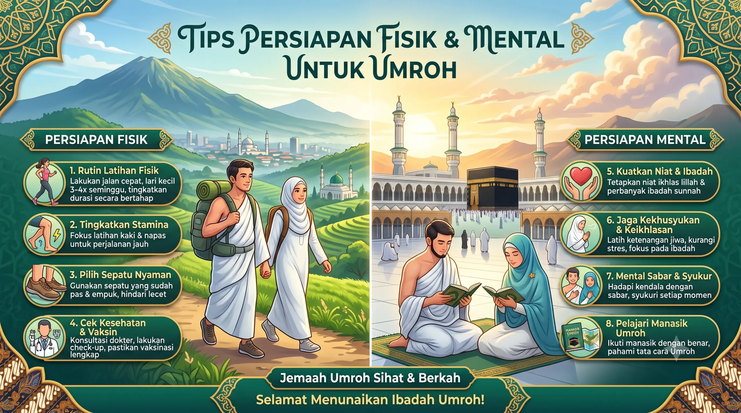 Tips Persiapan Fisik dan Mental untuk Umroh