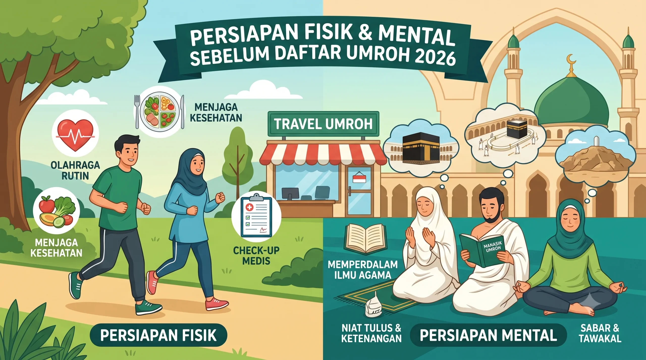 Persiapan Fisik dan Mental Sebelum Daftar di Travel Umroh 2026