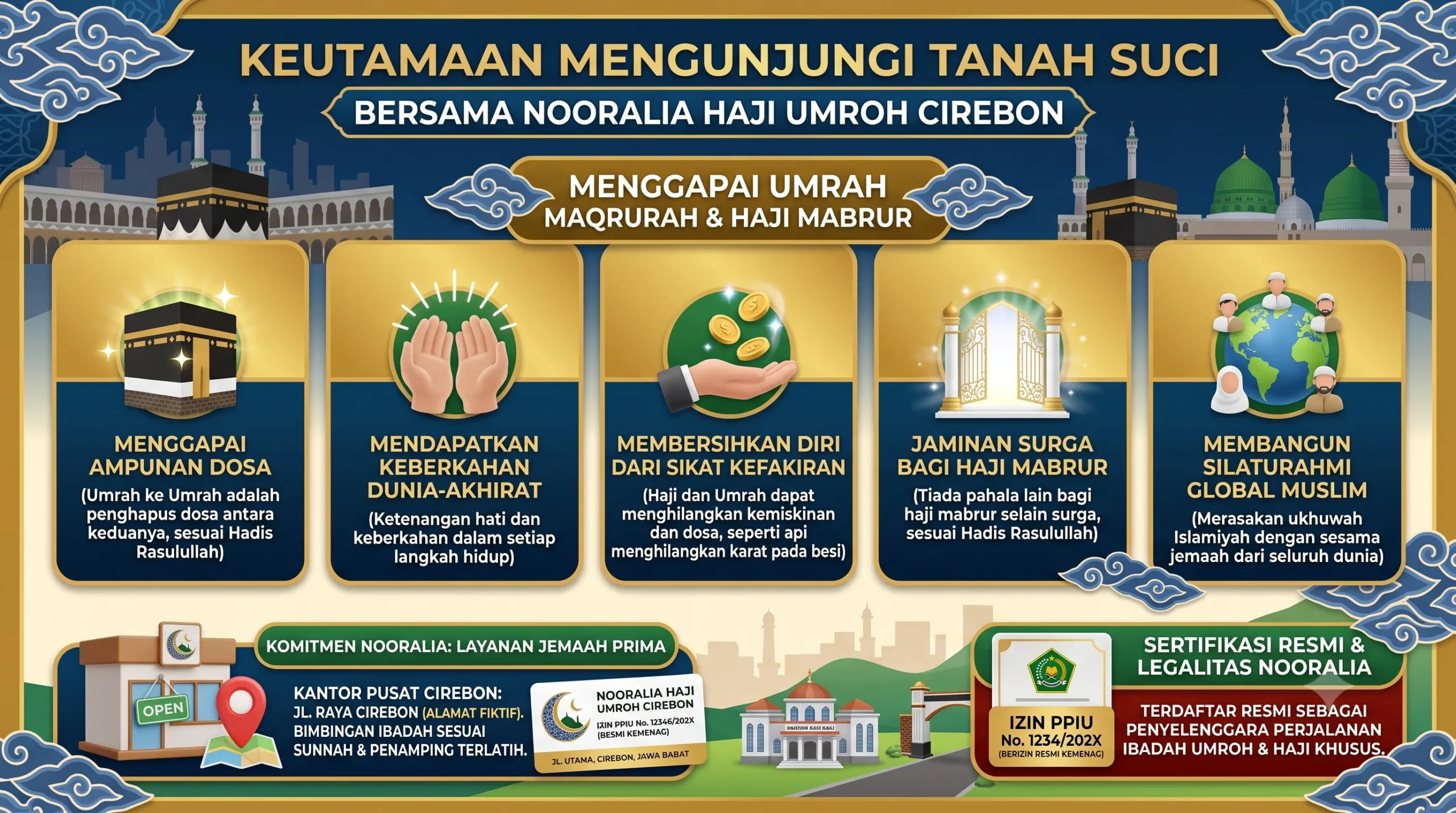 Keutamaan Mengunjungi Tanah Suci Bersama Nooralia Haji Umroh Cirebon