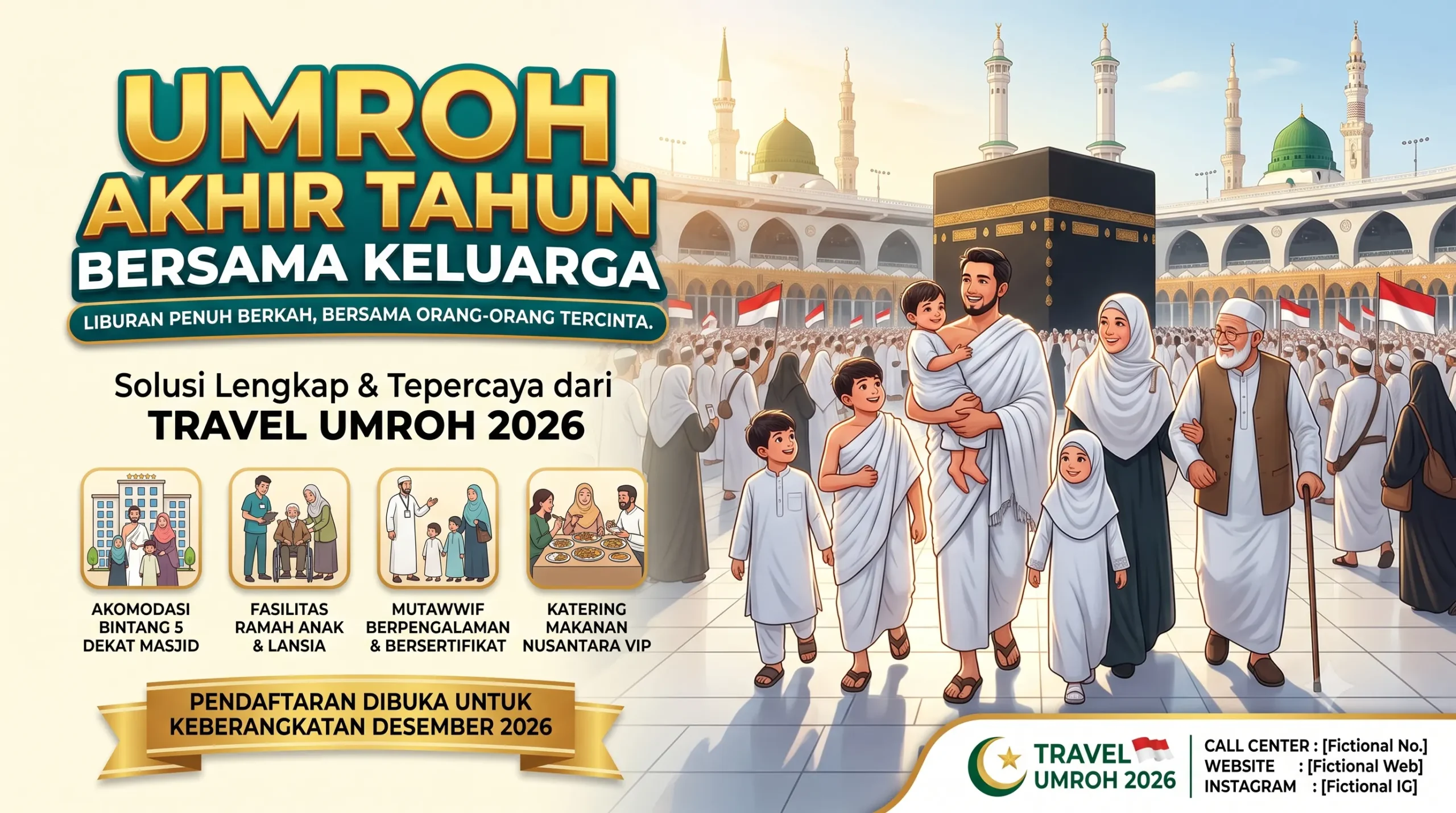 Umroh Akhir Tahun Bersama Keluarga: Solusi dari Travel Umroh 2026