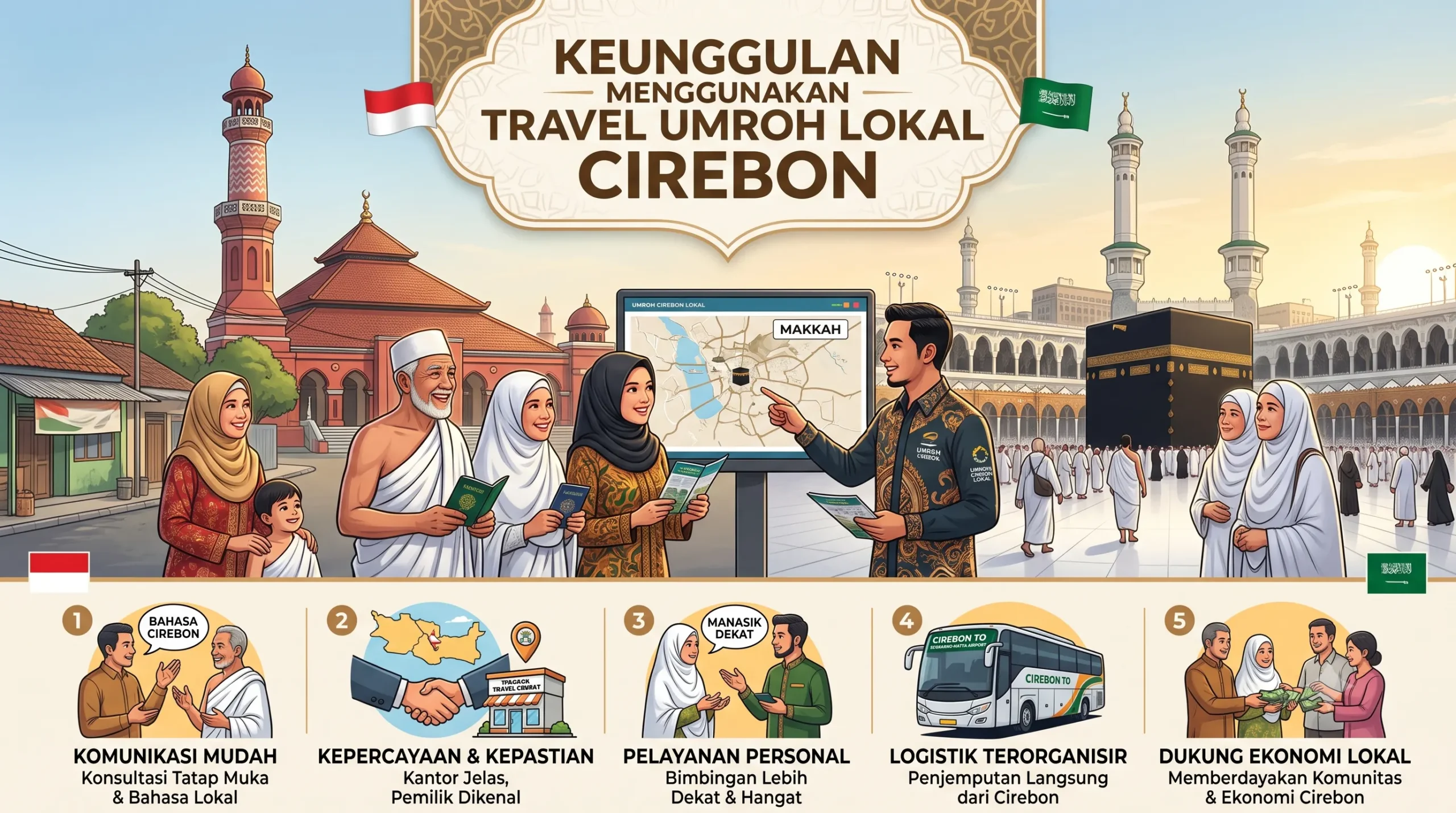 Keunggulan Menggunakan Travel Umroh Cirebon Lokal