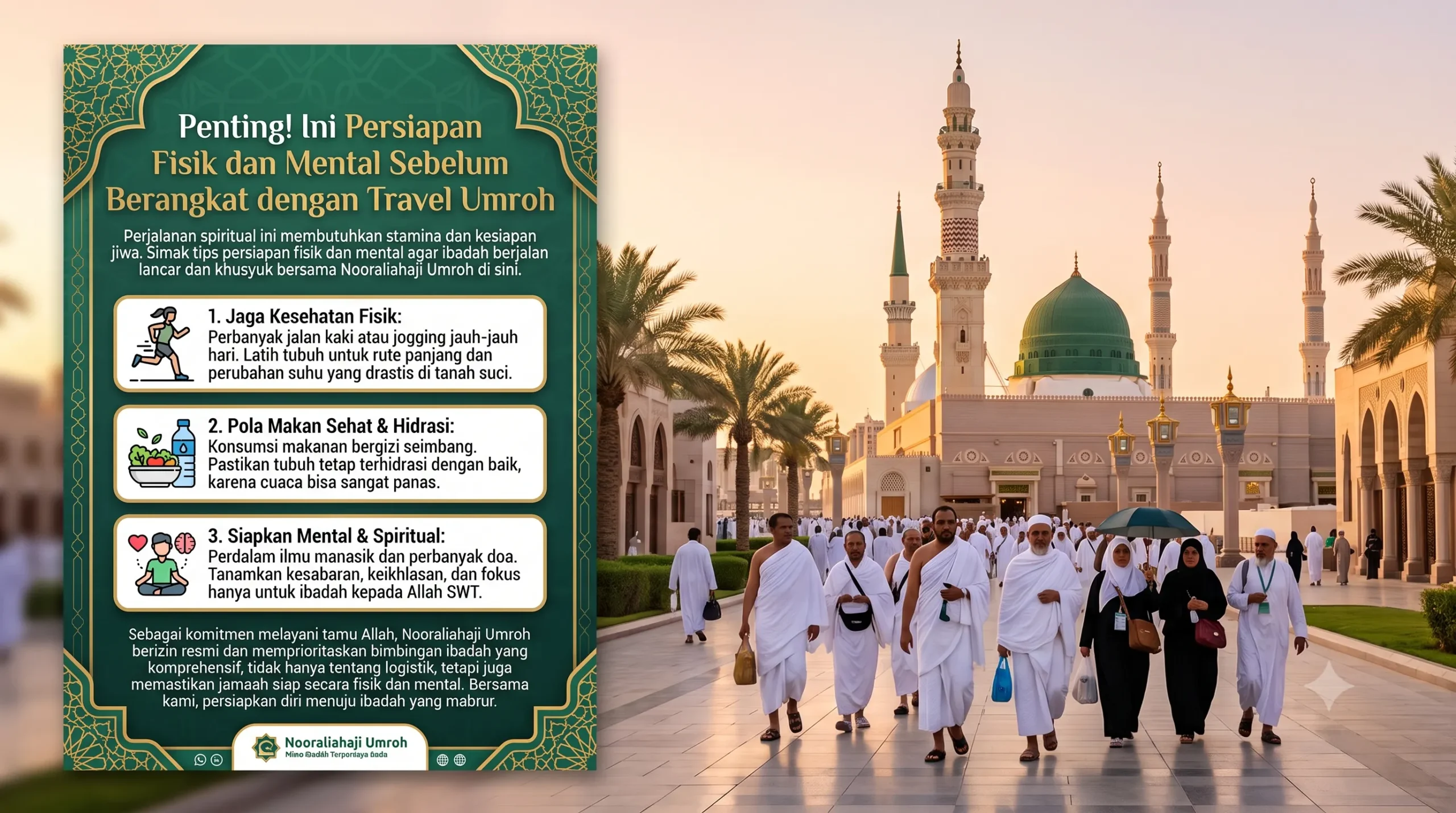 Penting! Ini Persiapan Fisik dan Mental Sebelum Berangkat dengan Travel Umroh